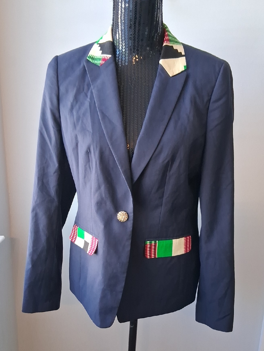Women Blazer-Navy Blue